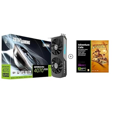 ZOTAC Gaming GeForce RTX 4070 Super Twin Edge 12 GB GDDR6X product image from Amazon