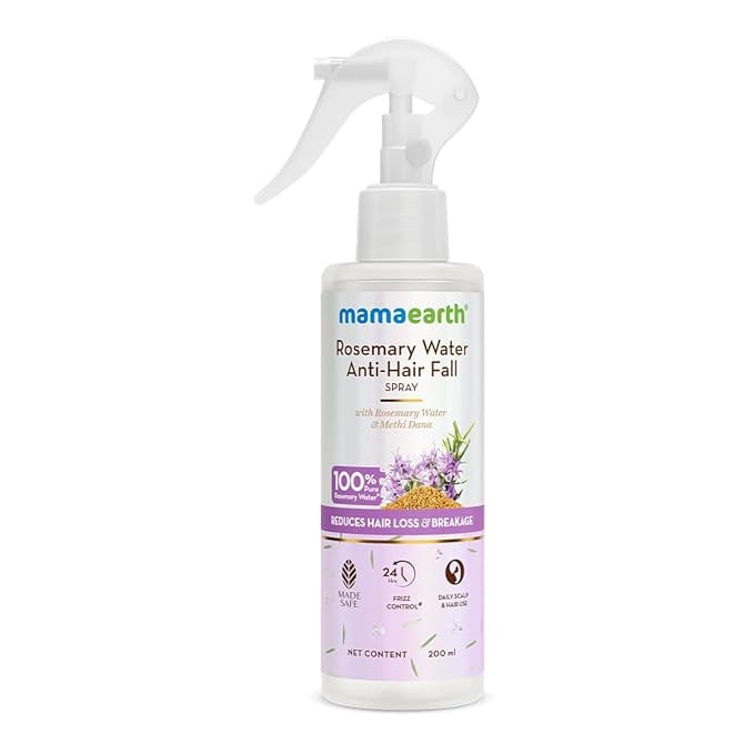 Mamaearth Rosemary Water Anti-Hair Fall Spray 100 Pure product image from Amazon