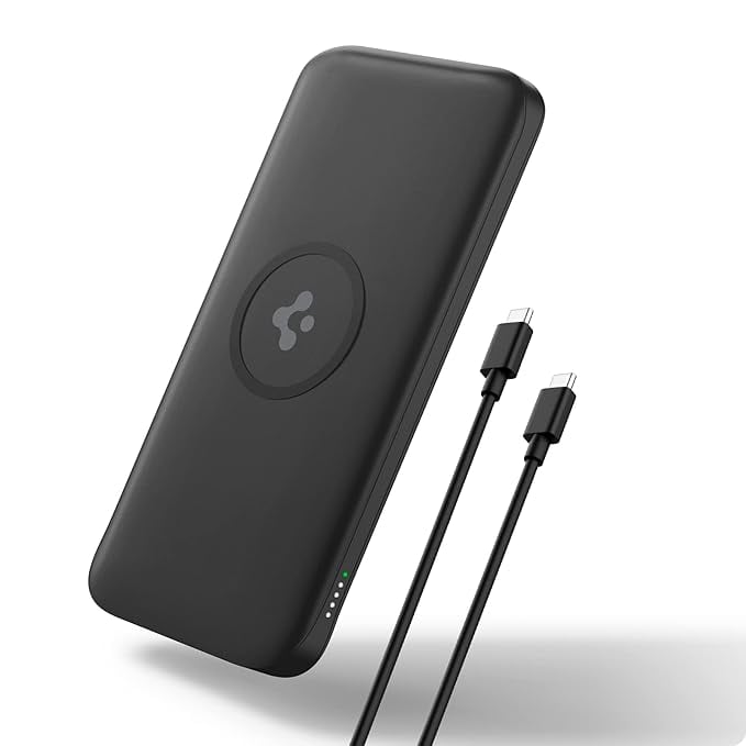 Spigen 2 in1 10000 mAh Wireless Charging Power Bank USB-A product image from Amazon