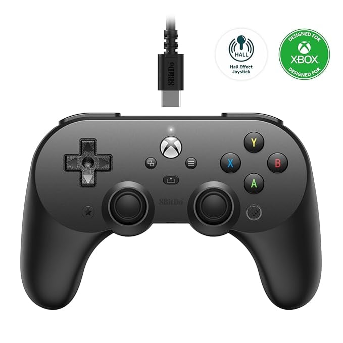 8Bitdo Pro 2 Wired Controller Xbox Hall Effect Joystick product image from Amazon