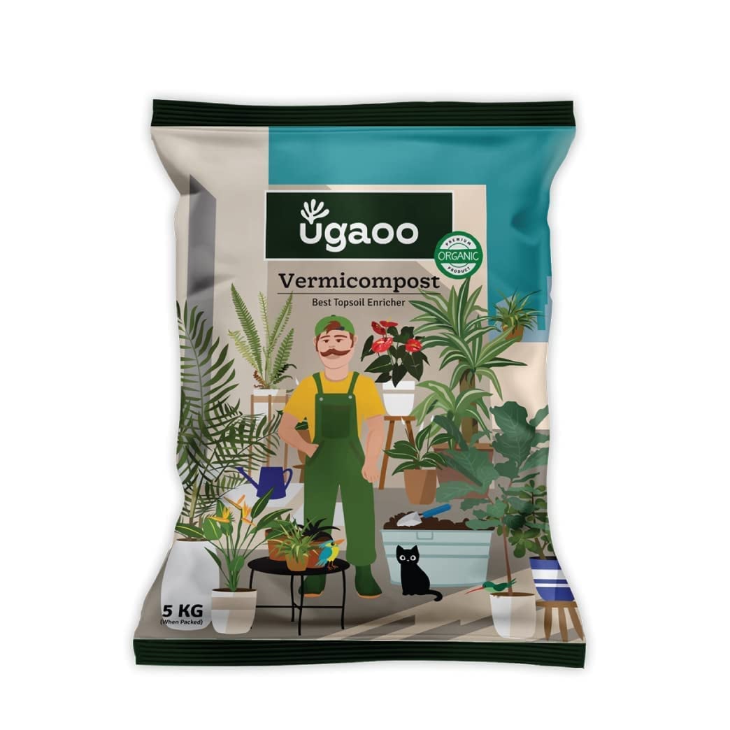 Ugaoo Organic Vermicompost Plants 5 Kg Pure Earthworm product image from Amazon