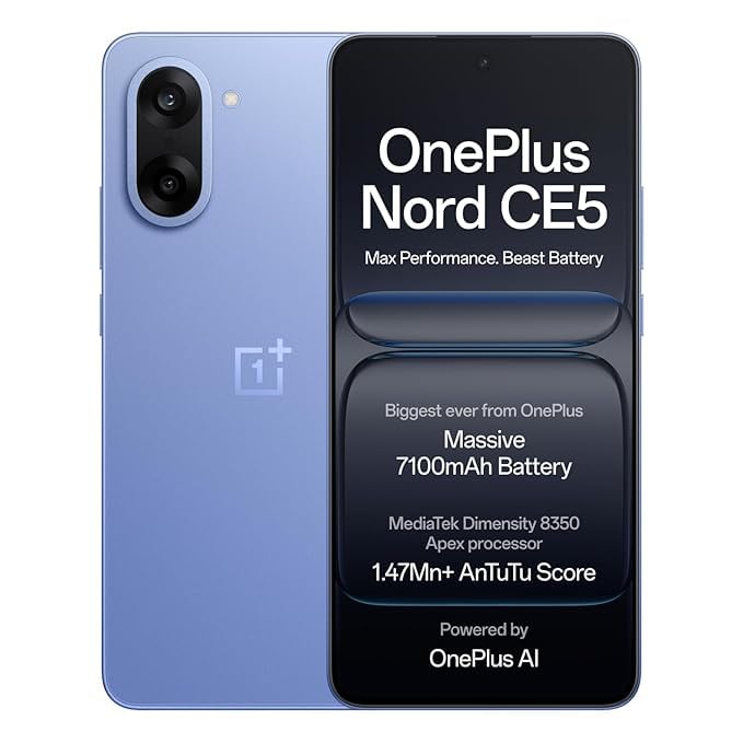 OnePlus Nord CE5 Massive 7100mAh Battery MediaTek Dimensity product image from Amazon