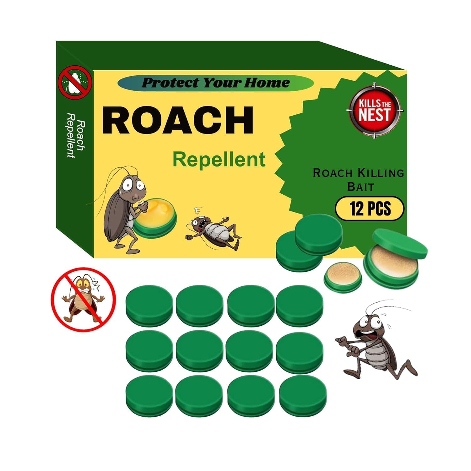 MOKRUSH Cockroach Killer Bait Gel Home Natural Plant-based Roach product image
