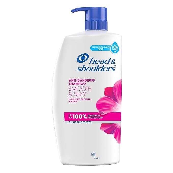 Head Shoulders Smooth Silky Anti Dandruff Shampoo Women Men product image from Amazon