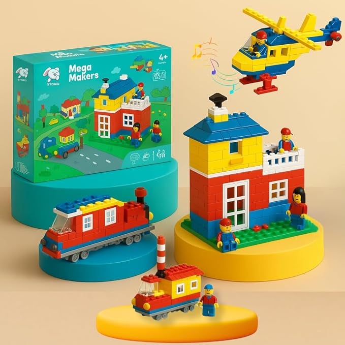 Storio Toys Mega Makers Kids 200 Pcs Building Construction product image from Amazon