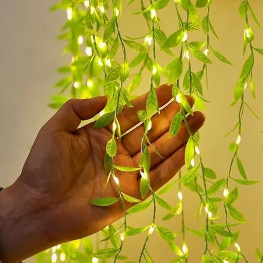 One94Store Artificial Leaf Curtain Led String Light200 product image from Amazon