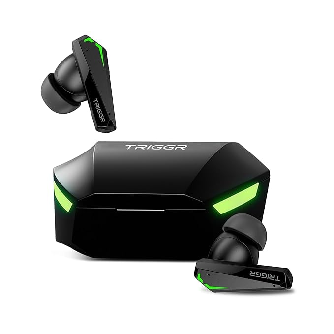 TRIGGR Kraken X2 Gaming Earbuds TWS Low Latency ENC Quad 4 product image from Amazon