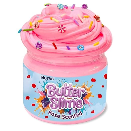 HOTKEI Pink Rose Scented Butter Slime Kids 3 10 Years Kit product image from Amazon