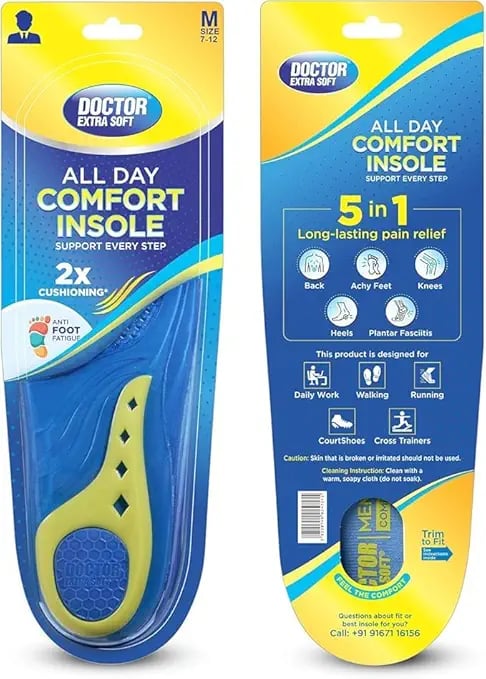 DOCTOR EXTRA SOFT All Day Comfort Triple Gel Trimmable Heel product image from Amazon