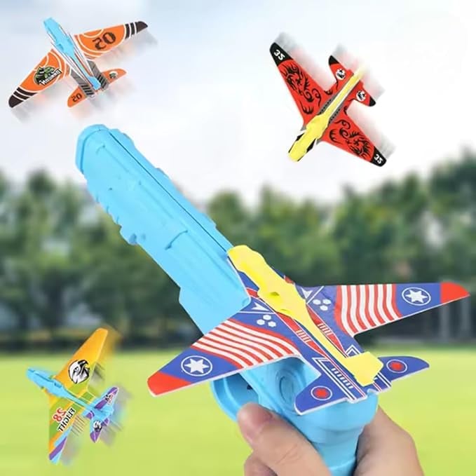 Storio Airplane Launcher Gun Toy Kids Foam Glider Planes product image from Amazon