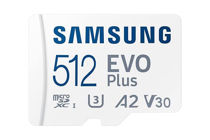 Samsung EVO Plus 512GB Micro SDXC wSD Adaptor Up-to 160MBs product image from Amazon