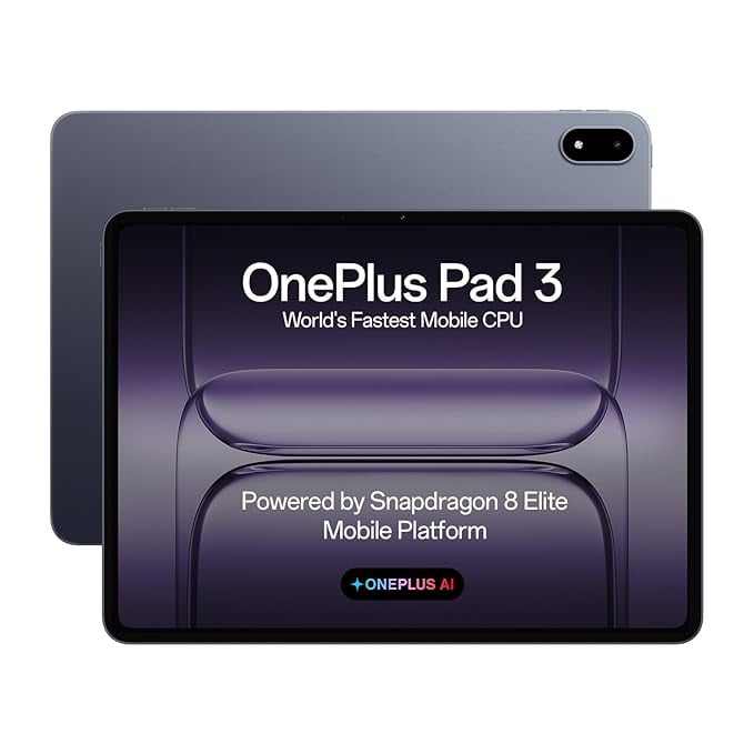 OnePlus Pad 3 Worlds Fastest Snapdragon 8 Elite Processor product image from Amazon