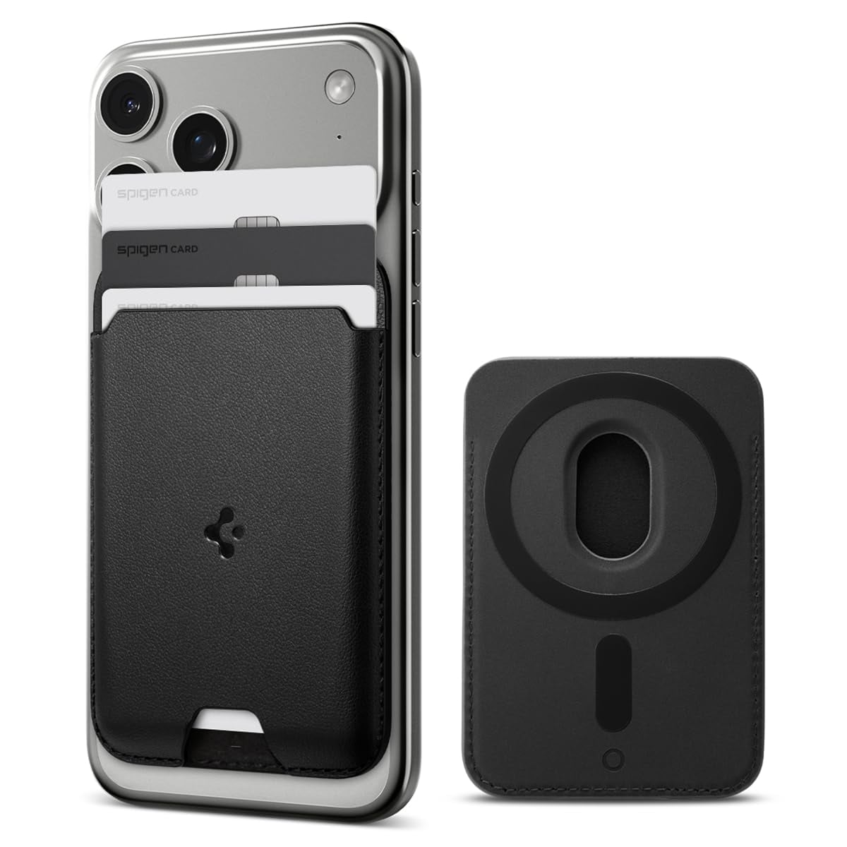 Spigen Valentinus Magfit Magsafe 3-Card Wallet - Black product image