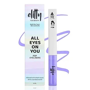 Elitty Lilac Purple Pop Colour Waterproof Liquid Eyeliner product image from Amazon