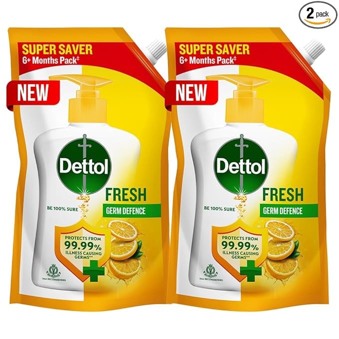 Dettol Fresh Liquid Hand Wash 675ml Pack 2 - Hand Wash product image from Amazon