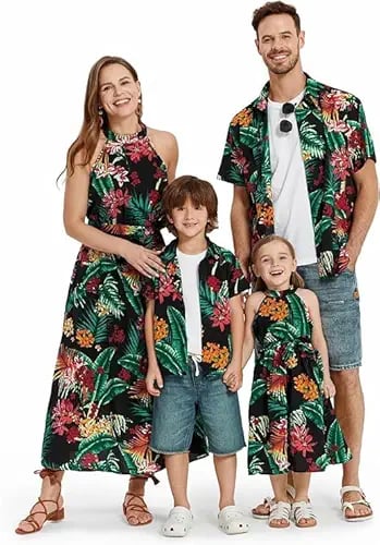 PATPAT Matching Hawaiian Outfits Family Matching Hawaiian product image from Amazon