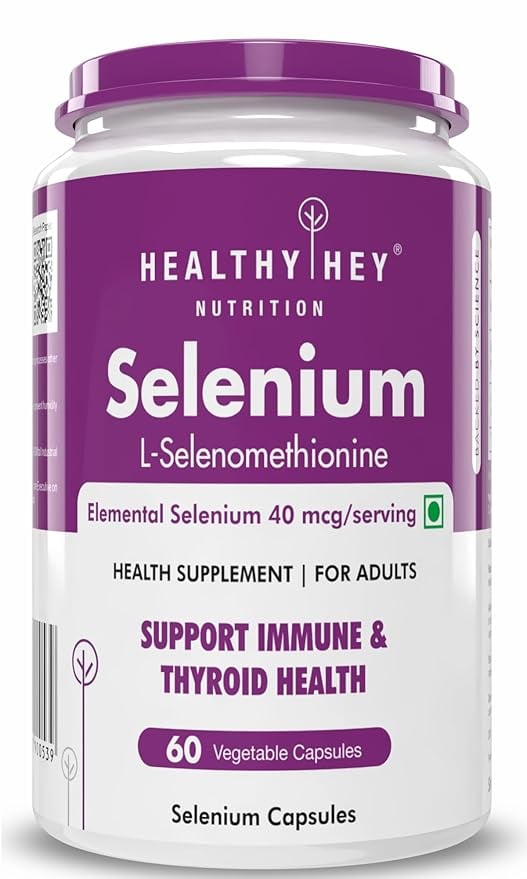 HealthyHey Nutrition Selenium Capsules 40mcg - Superior product image from Amazon