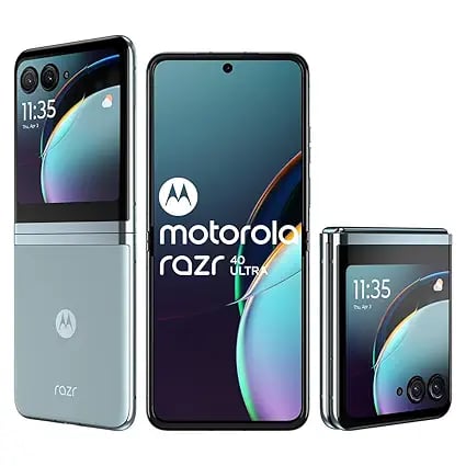 Motorola razr 40 Ultra Glacier Blue 8GB RAM 256GB Storage product image from Amazon