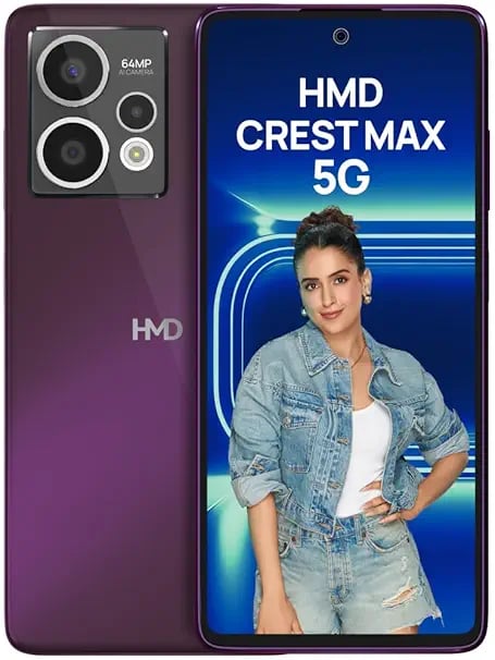 HMD Crest Max 5G Segment 1st 50 MP Front Cam Triple Rear AI product image from Amazon
