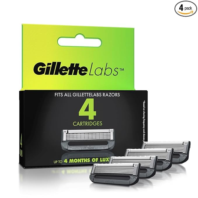 Gillette Labs Shaving Blades For Men Pack Of 4 Cartridges - product image from Amazon