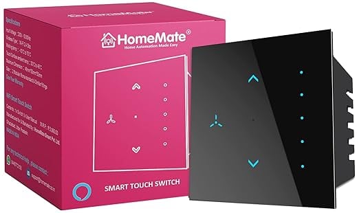 HomeMate Wi-Fi Smart Fan Regulator Touch Switch No Hub product image from Amazon