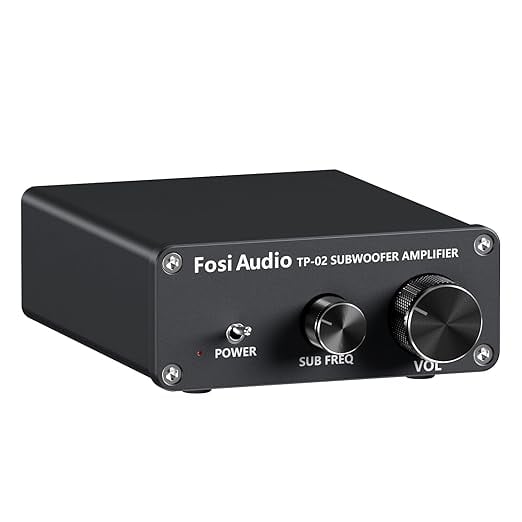 Fosi Audio TP-02 Subwoofer Amplifier Home Audio Mini Bass product image from Amazon