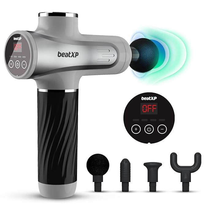 beatXP Bolt Go Massage Gun Body Massager Touch Display- product image from Amazon