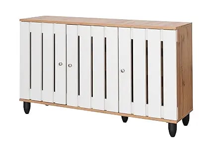 DeckUp Plank Minang 3-Door Engineered Wood Shoe Rack Wotan product image from Amazon