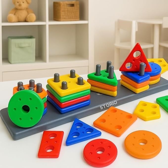 Storio Geometric Angle Blocks Sorting Stacking Toys product image from Amazon