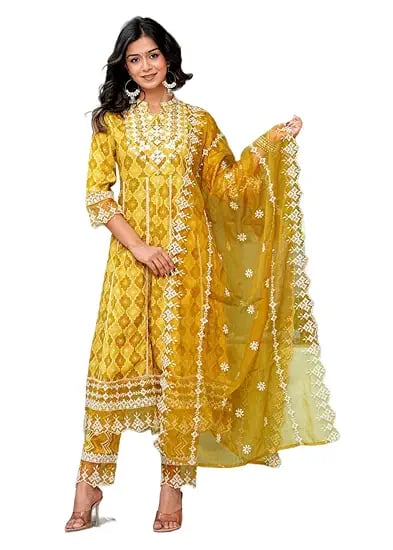 Ethnic Villa Women All Over Chicken Embroidery Anarkali product image from Amazon