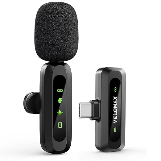 VELOMAX Mic YouTube Wireless - mic Wireless Ultra-Clear product image from Amazon