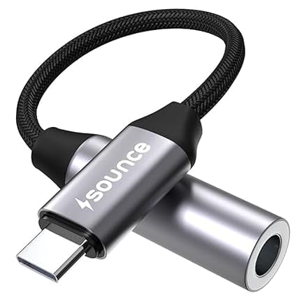 Sounce Type - C 3.5mm Female Adapter Type C Headphone Audio product image from Amazon