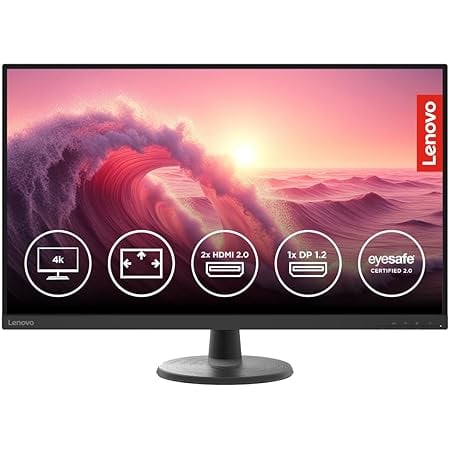 Lenovo D-Series 32 inch 80cm 3840x2160 Pixels 4K Monitor product image from Amazon