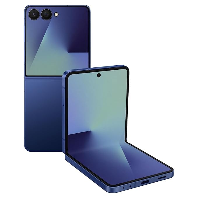 Samsung Galaxy Z Flip7 5G Smartphone Galaxy AI Blue Shadow product image from Amazon