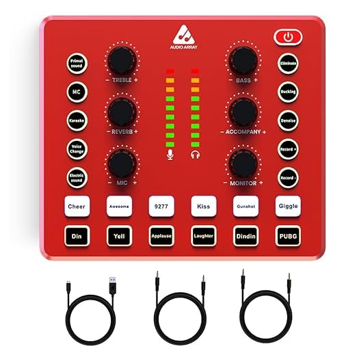 Audio Array AI-11 USB Bluetooth Soundcard Mixer Audio product image from Amazon