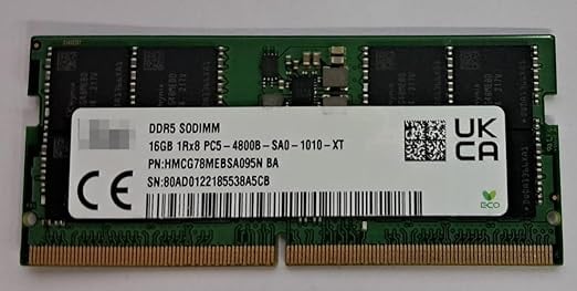 A1TECH HYNIX IC 16GB 1x16GB DDR5 4800MHz PC5-38400 SODIMM product image from Amazon