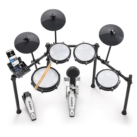 Alesis Nitro Max Kit Eight Piece Electronic Drum Kit Mesh product image from Amazon
