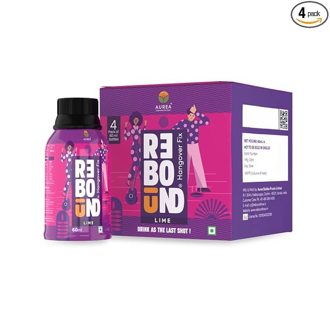 REBOUND Lime Flavor Pack Of 4 60Ml - Clinically Proven product image from Amazon
