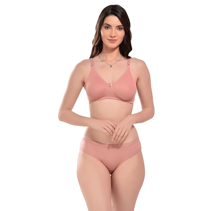 Premium Lightly Padded Bra Matching Panty Set Ultra Soft product image from Amazon