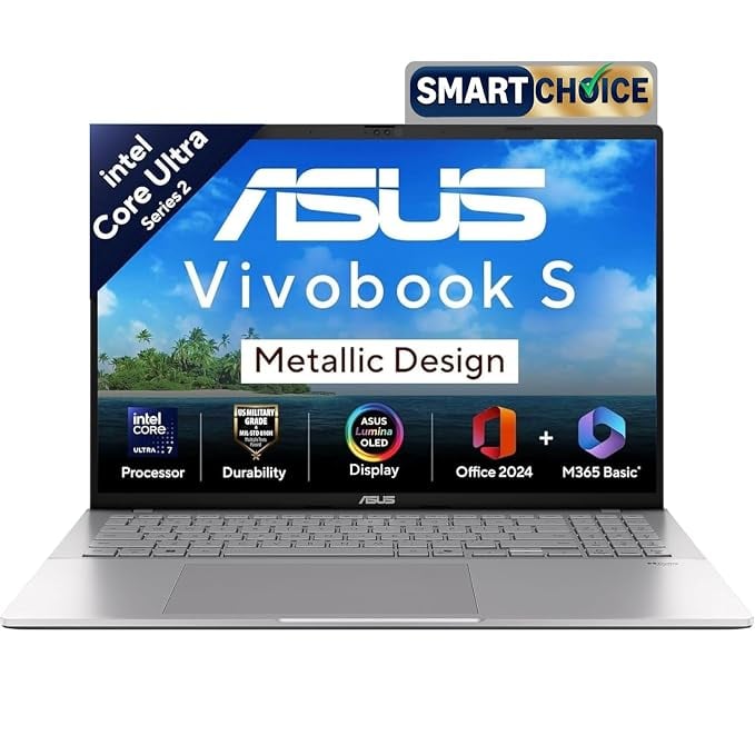 Asus Vivobook S16 Oled Smartchoice Intel Core Ultra 7 255h product image from Amazon