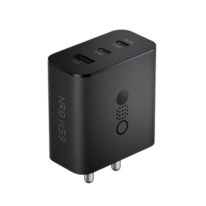 CMF Nothing 65 W GaN 3 A Multiport Mobile Charger Dark Grey product image from Amazon