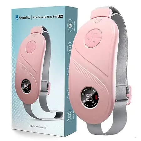 BRONTIX Period Cramp Relief Massager With Heating Pad For product image from Amazon