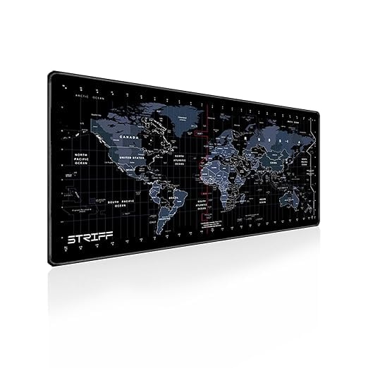 STRIFF World Map Extended Size 800 mm x 300 mm x 2 mm product image from Amazon