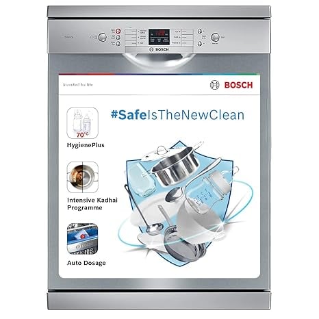Bosch 13 Place Settings Free Standing Dishwasher SMS66GI01I product image from Amazon