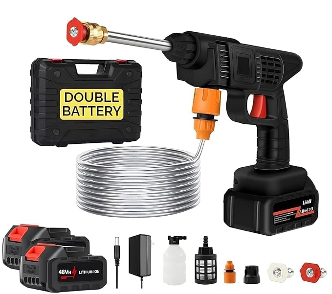 SHAYONAM Double BatteryWireless High Pressure Car Washer product image from Amazon