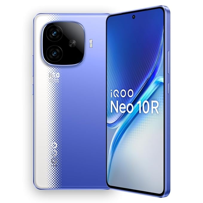 iQOO Neo 10R 5G Raging Blue 8GB RAM 128GB Storage product image from Amazon