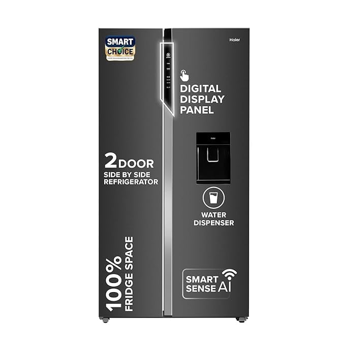 Haier SmartChoice 596L 3Star 2-Door Water Dispenser Side product image from Amazon