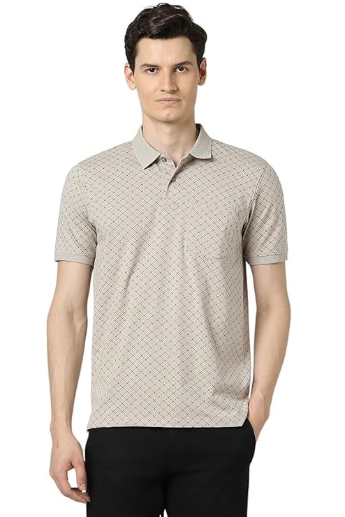 Peter England Mens Cotton Regular Fit All Over Printed product image from Amazon