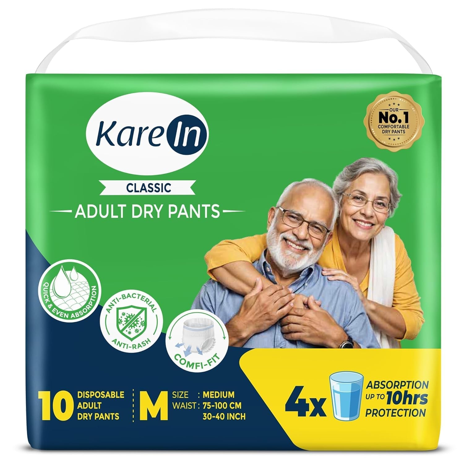 Karein Classic Adult Diaper Pant M Size Medium Waist 75-100 product image