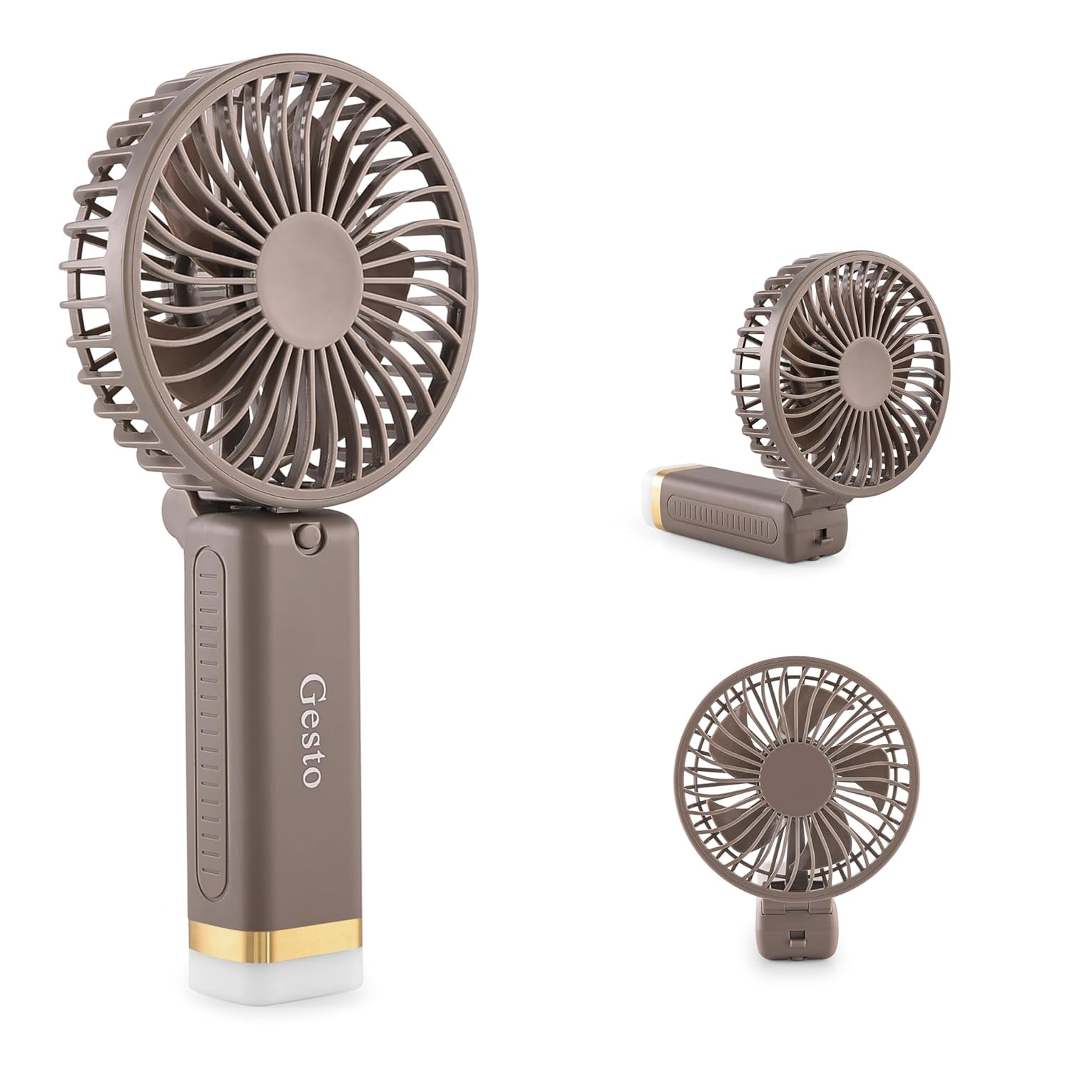 Gesto Portable Fan Rechargeable Led Light Foldable Mini Fan product image
